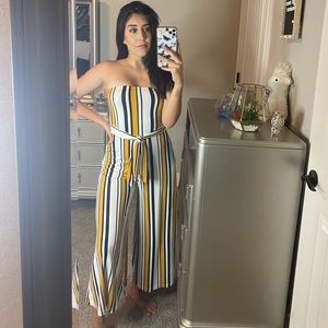 Forever 21 silk jumpsuit